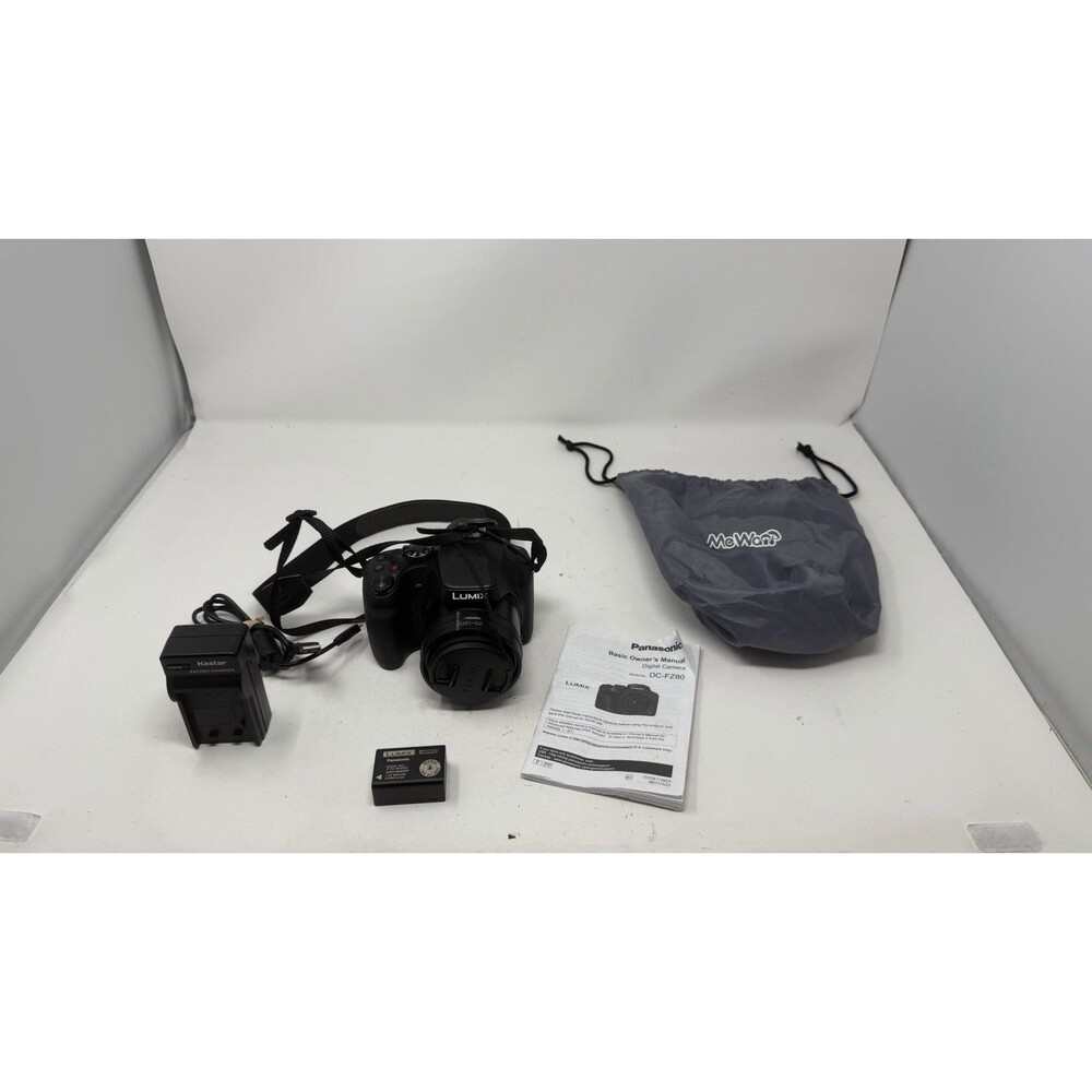 Panasonic LUMIX DMC-FZ80 18MP 4k Digital Camera *GOOD/TESTED